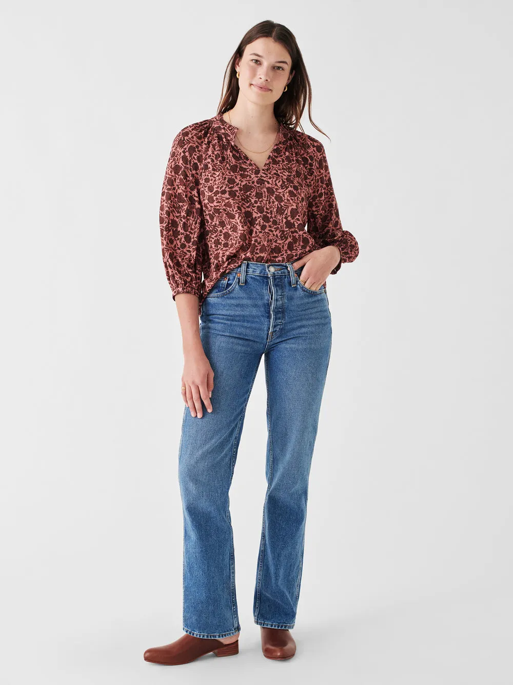 Portia Top in Montserrat Floral