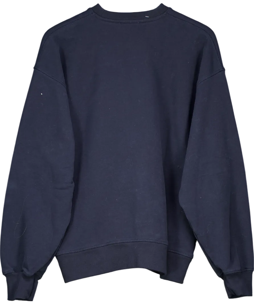 Raey Blue Recycled-yarn Cotton-blend Sweatshirt UK 10