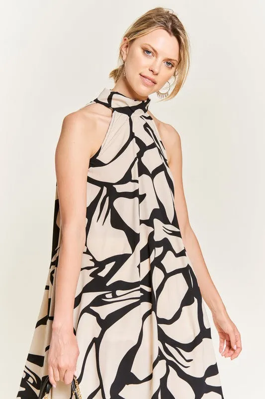 Resort style halter neck short sundress PLUS SIZE - Online exclusive