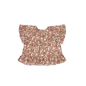 Rylee   Cru Butterfly Top - Terracotta Dahlia