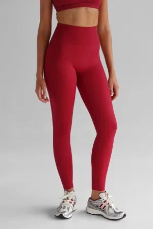 SCULPT Full Length Leggings - Cherry