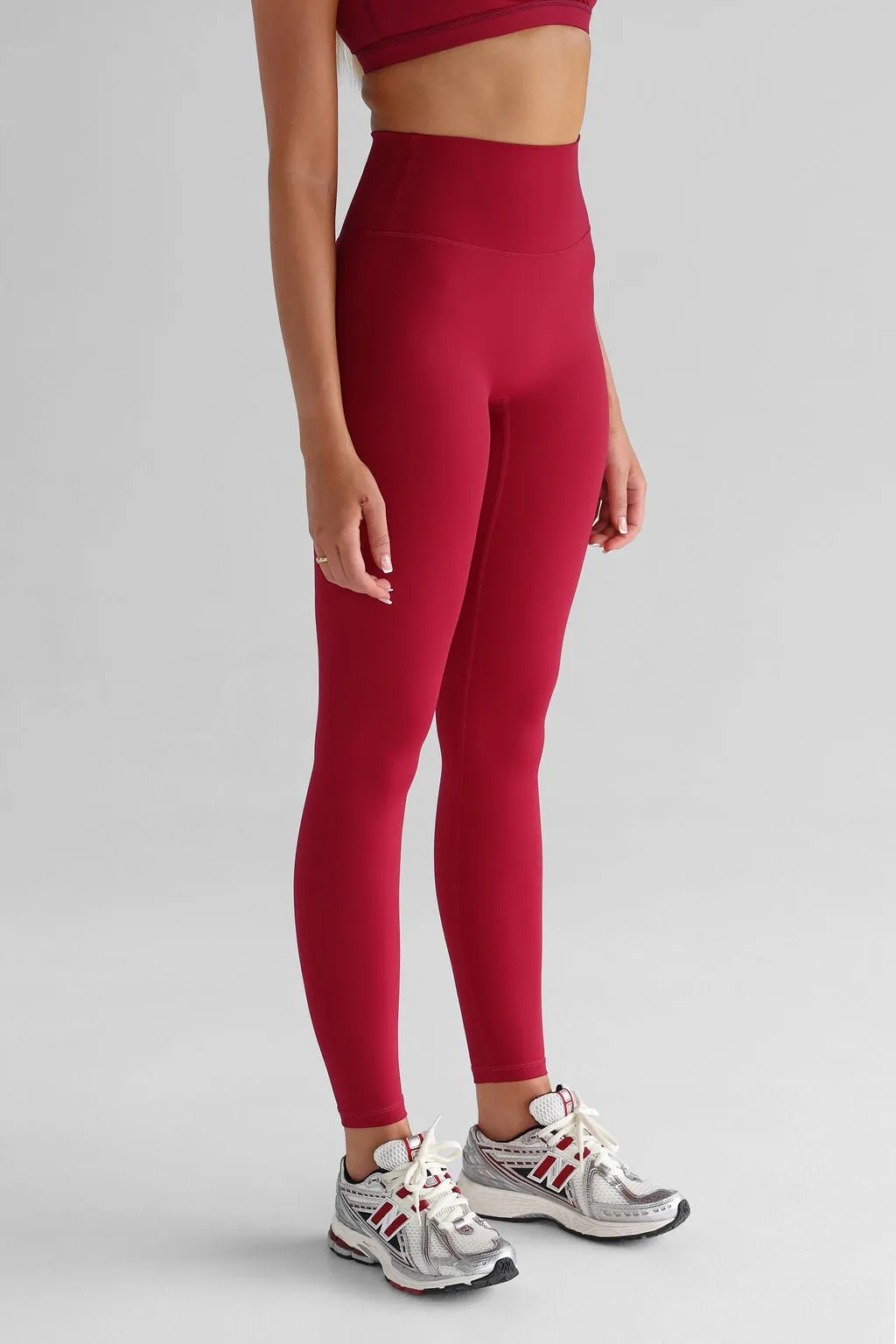 SCULPT Full Length Leggings - Cherry
