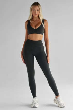 SCULPT Full Length Leggings - Deep Forrest