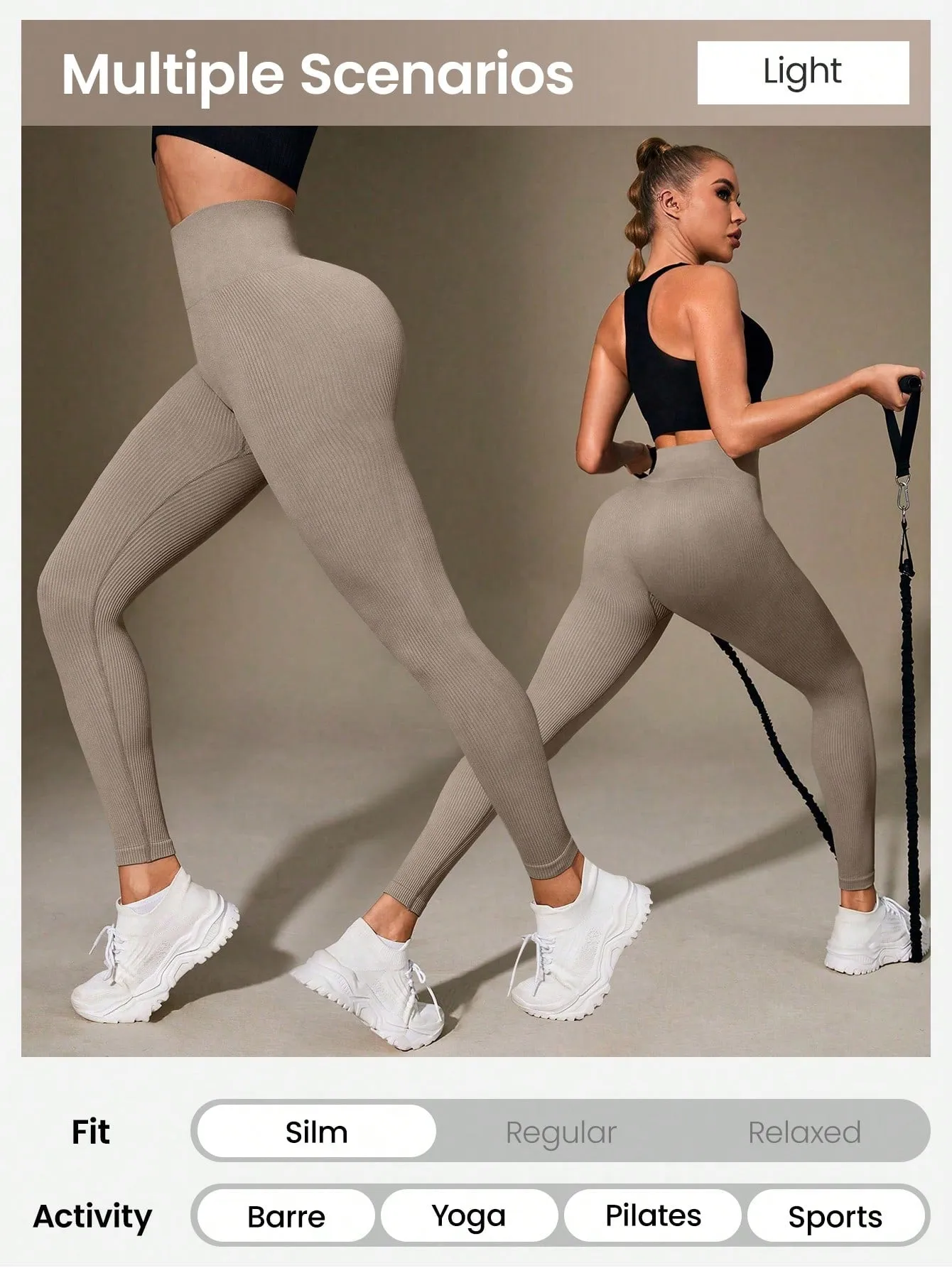 Seamless Wide Waistband Active Leggings SS24