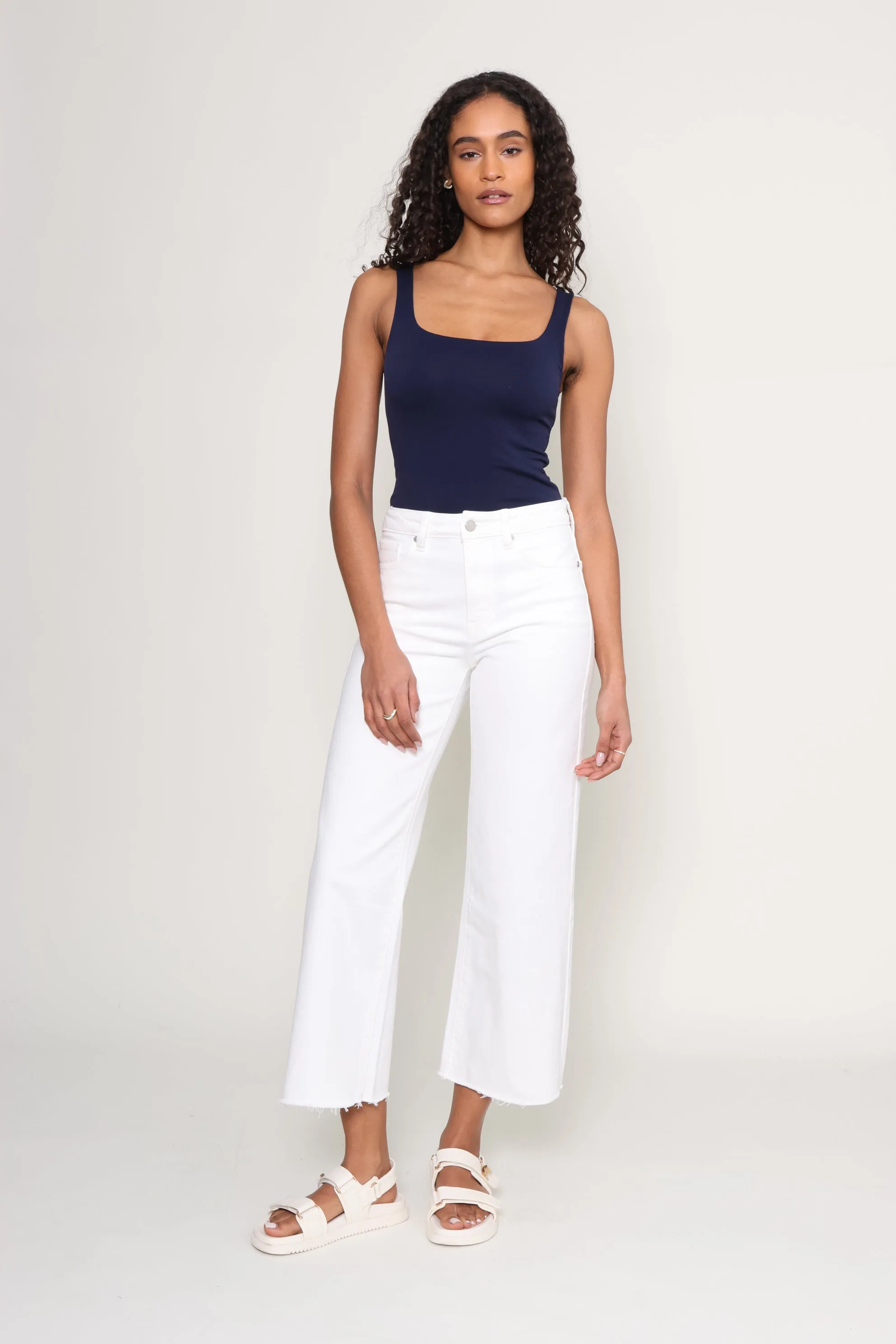 Slim Wide Leg Jeans