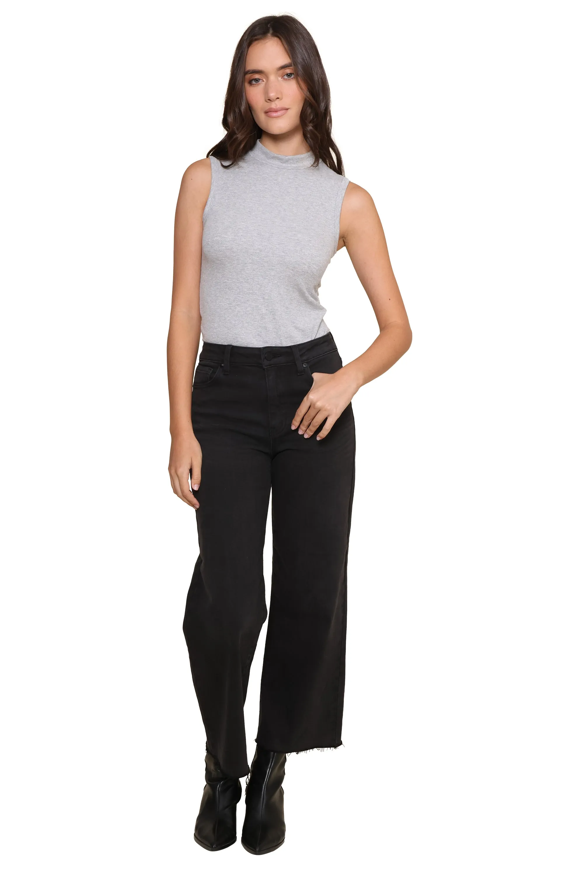 Slim Wide Leg Jeans