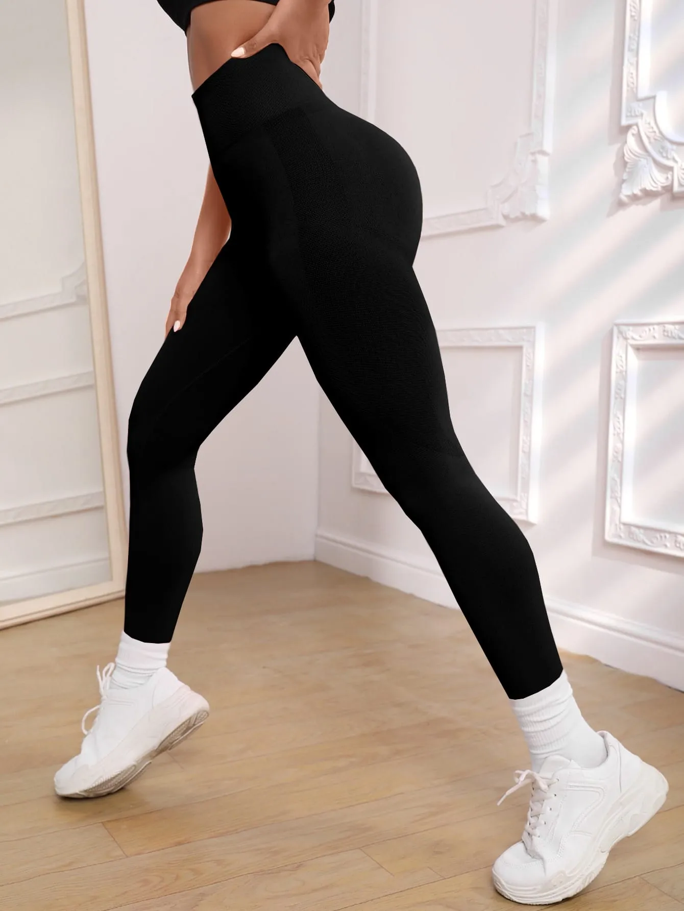 Solid Wideband Waist Active Leggings SS23