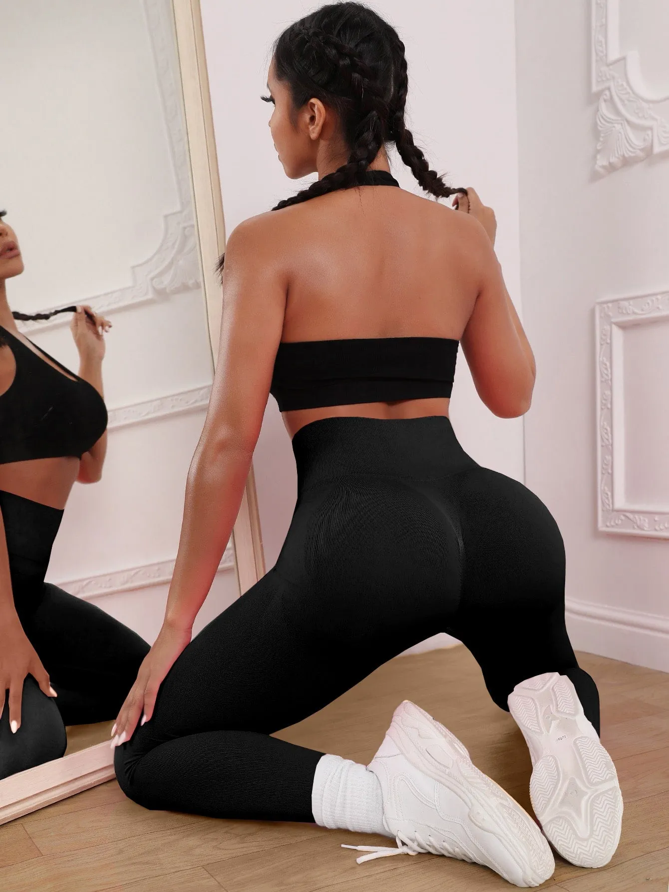 Solid Wideband Waist Active Leggings SS23