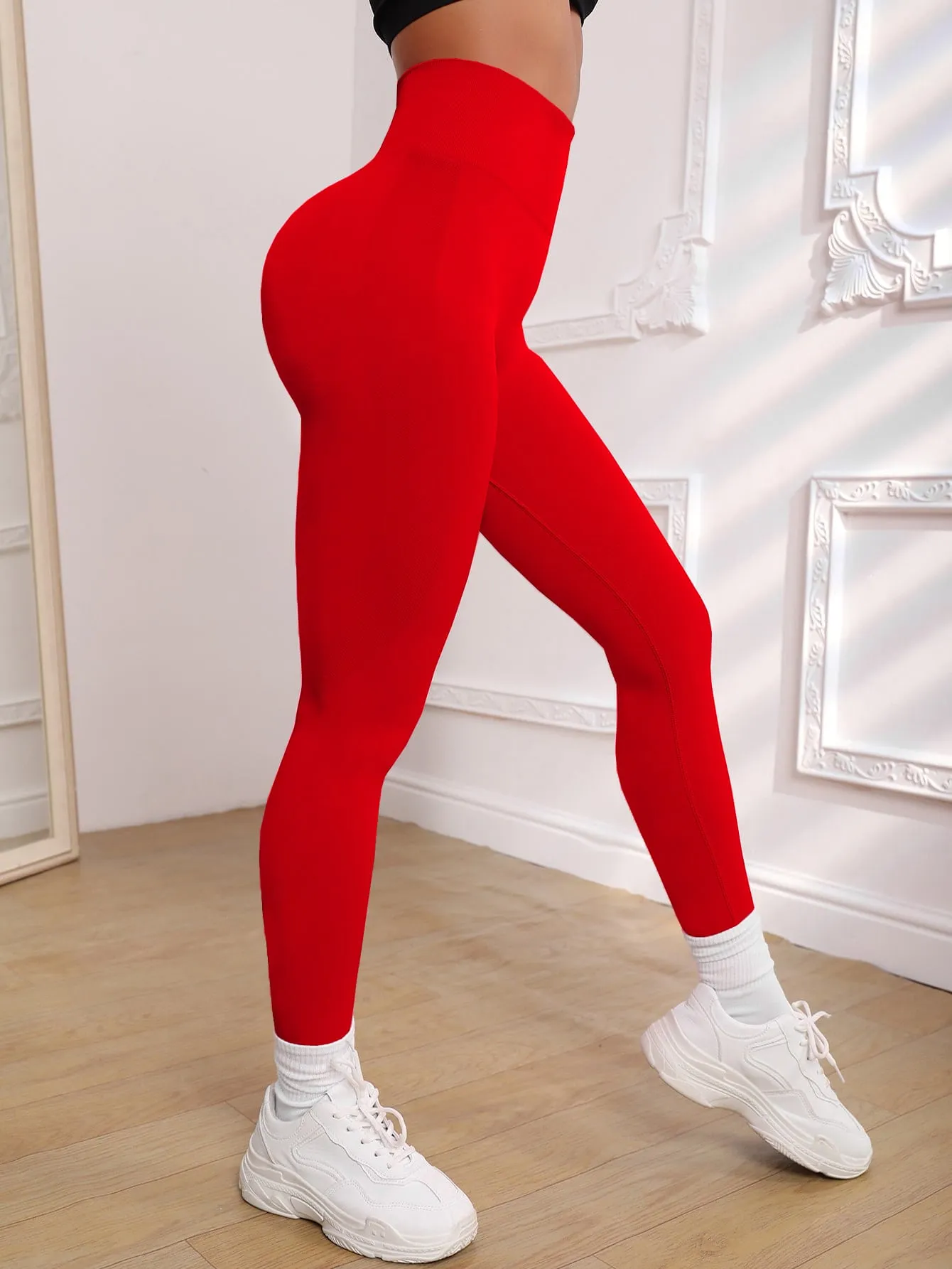 Solid Wideband Waist Active Leggings SS23