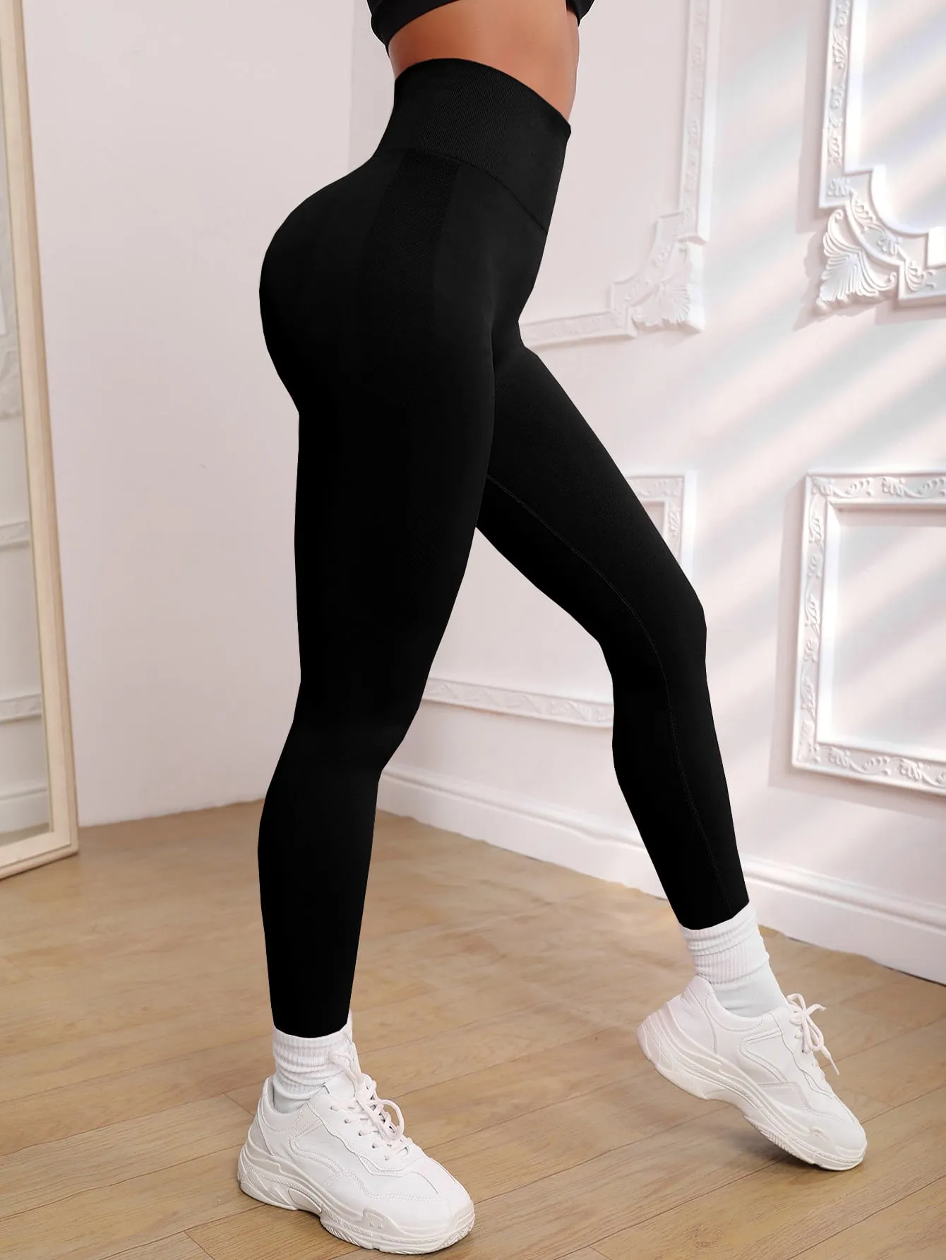Solid Wideband Waist Active Leggings SS23
