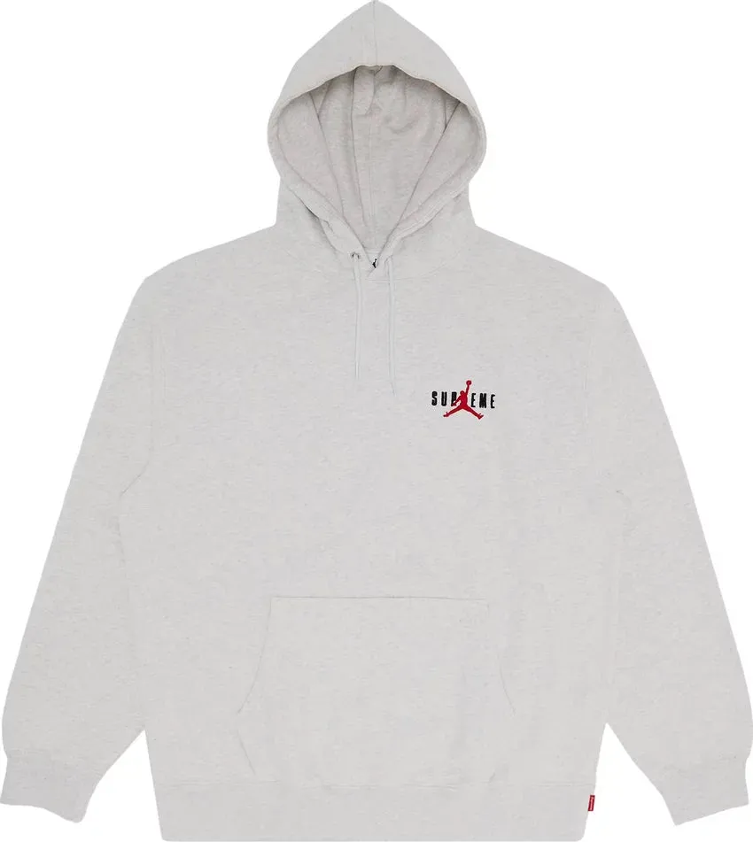 Supreme Hoodie x Jordan Ash Grey