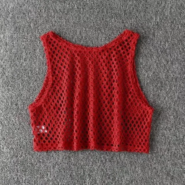TEEK - Mesh cropped Tank