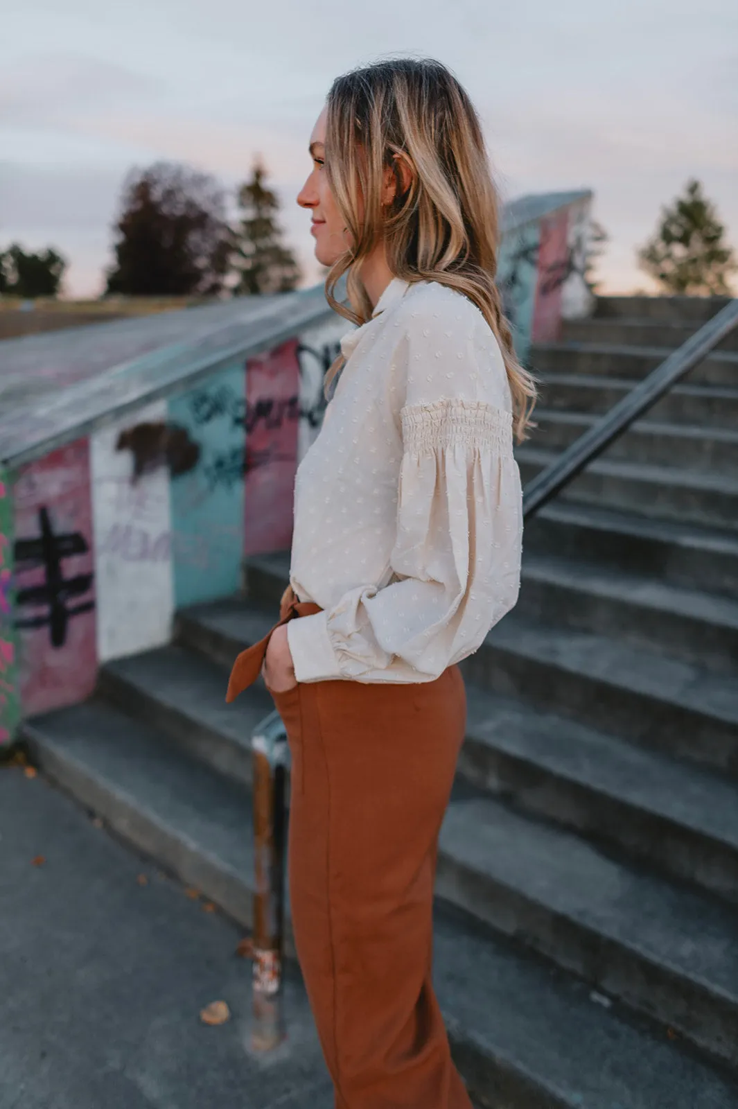 The Presley Blouse - Ivory