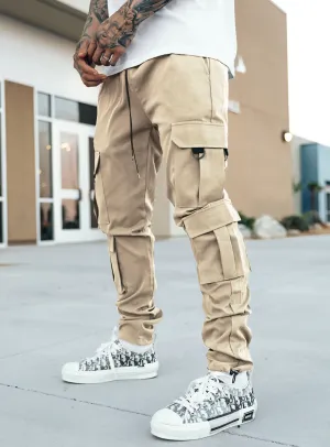 Utility Cargo Pants V10 in Beige