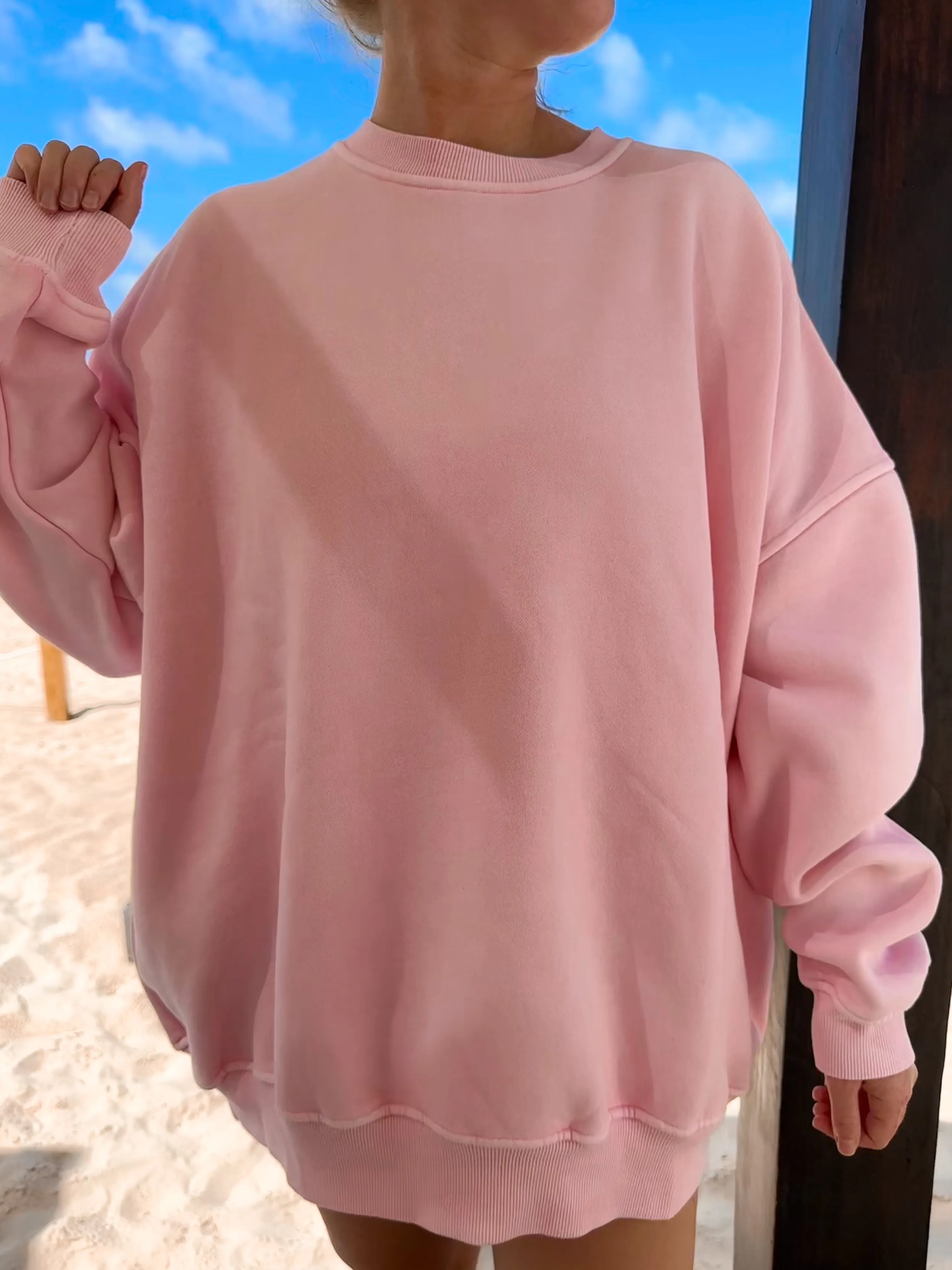 Vintage Pink Washed Sweatshirt