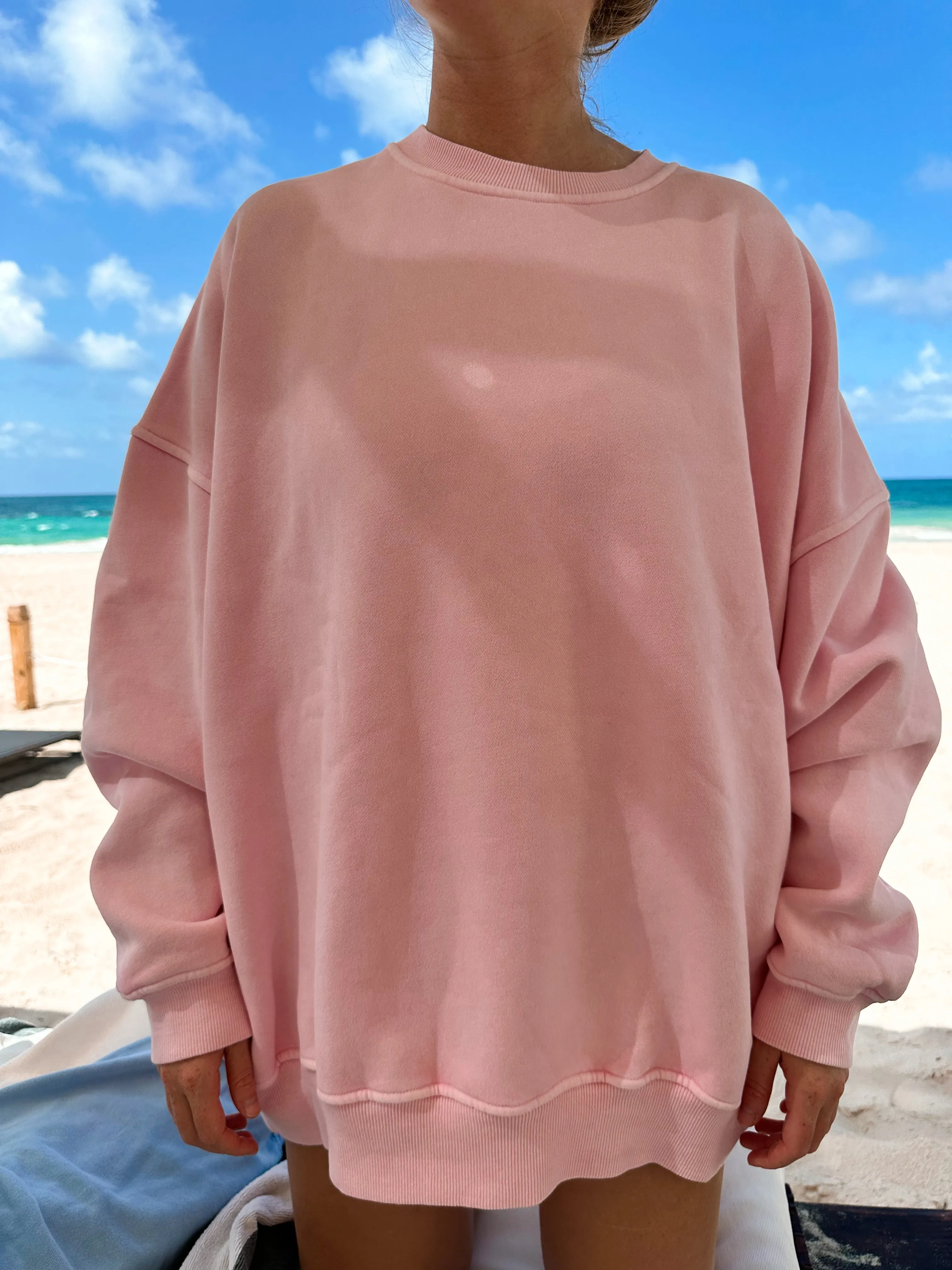 Vintage Pink Washed Sweatshirt