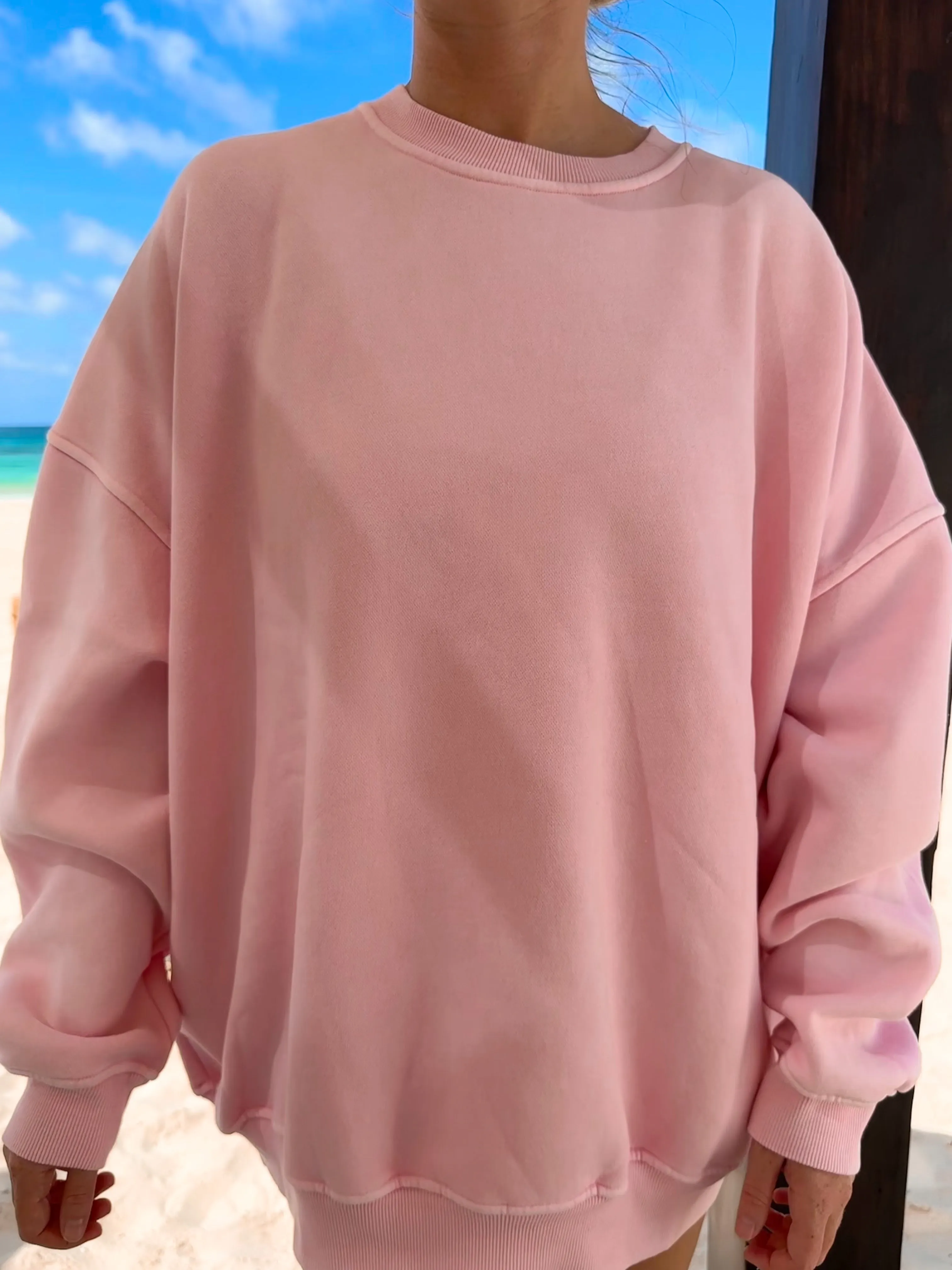 Vintage Pink Washed Sweatshirt