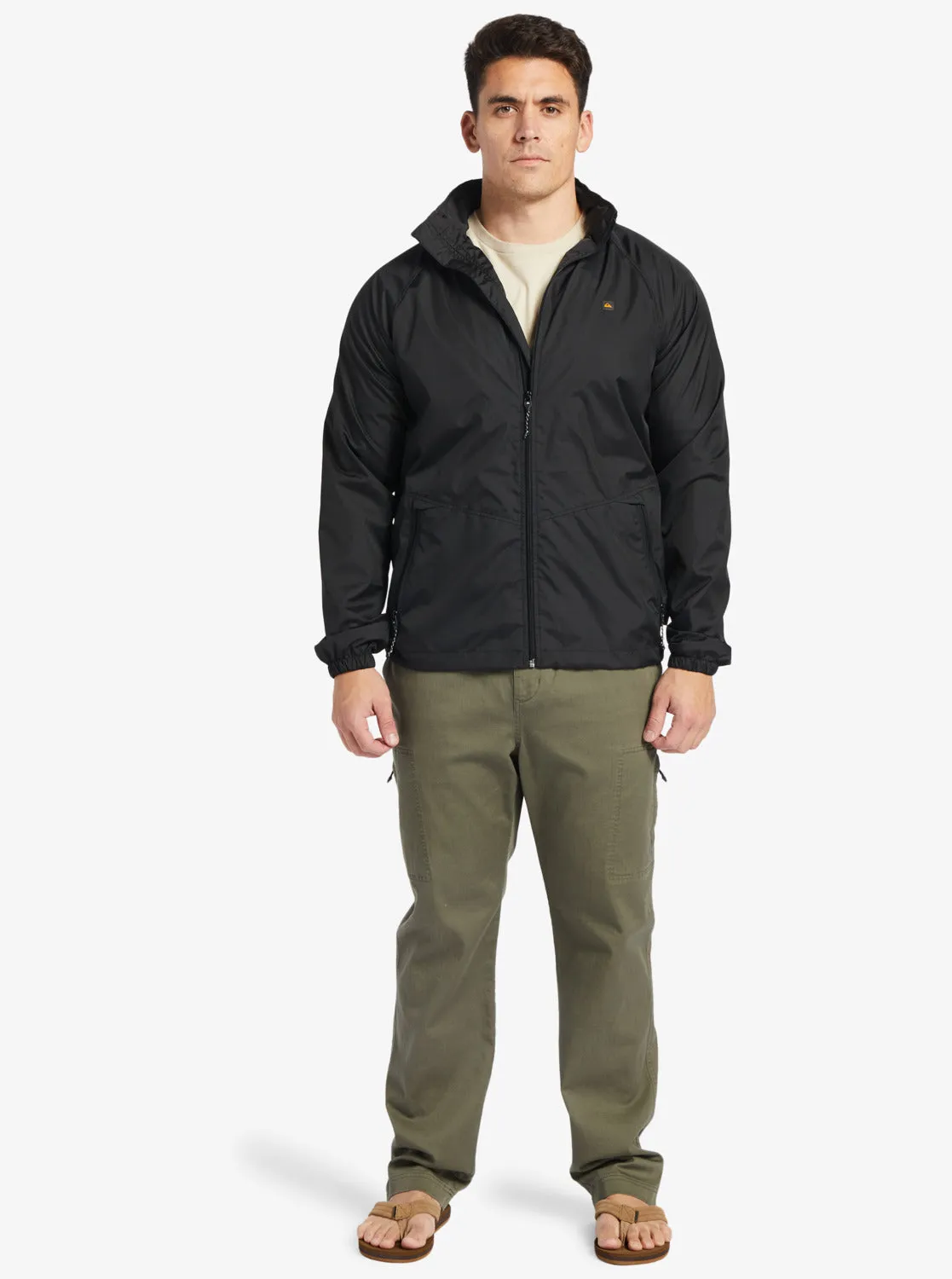 Waterman Shell Shock Water-Resistant Lightweight Mini Ripstop Windbreaker - Black
