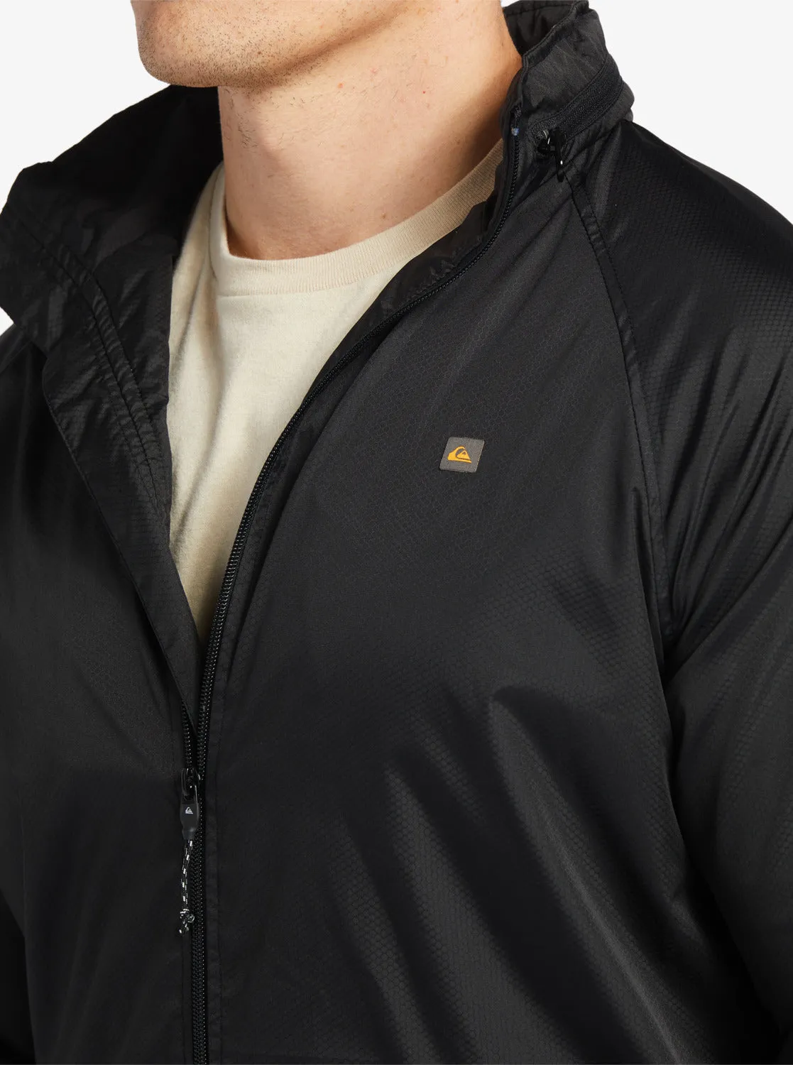 Waterman Shell Shock Water-Resistant Lightweight Mini Ripstop Windbreaker - Black