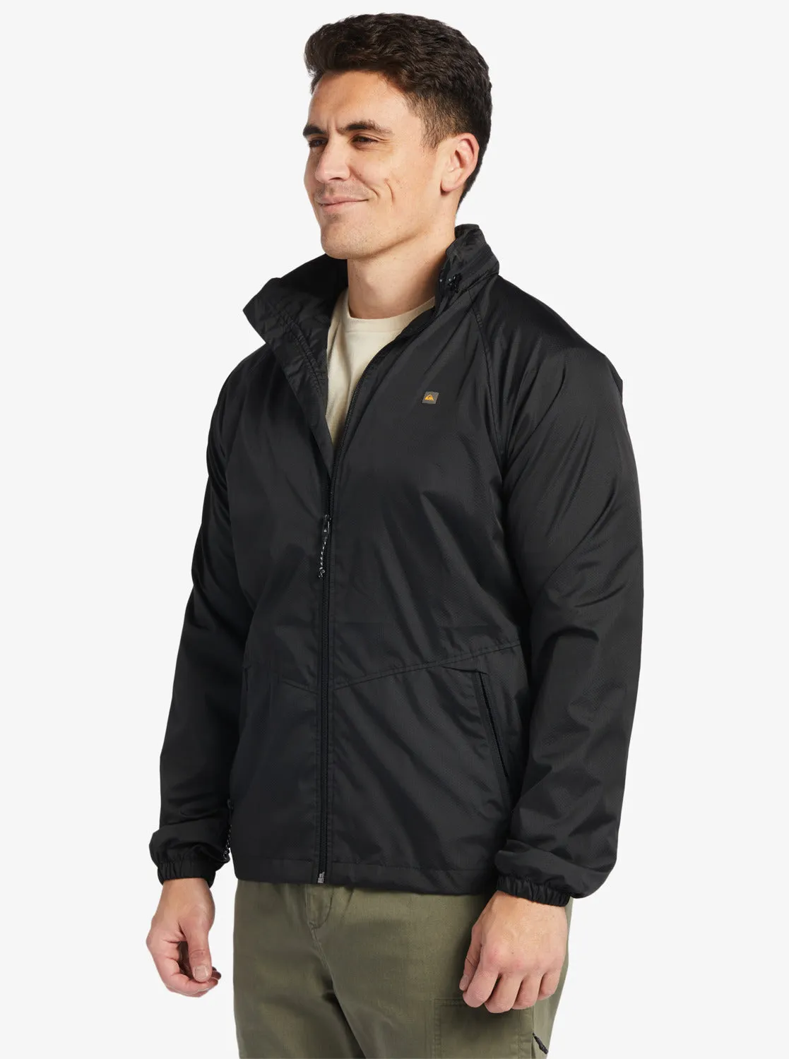 Waterman Shell Shock Water-Resistant Lightweight Mini Ripstop Windbreaker - Black