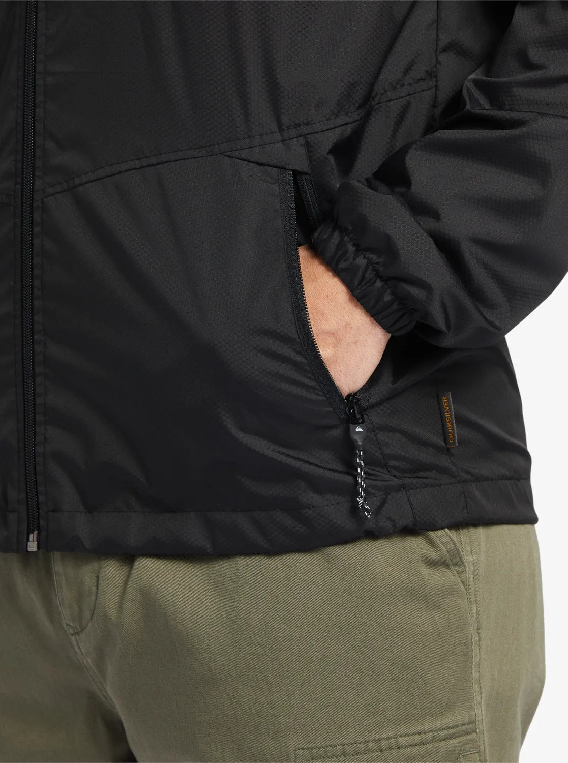 Waterman Shell Shock Water-Resistant Lightweight Mini Ripstop Windbreaker - Black