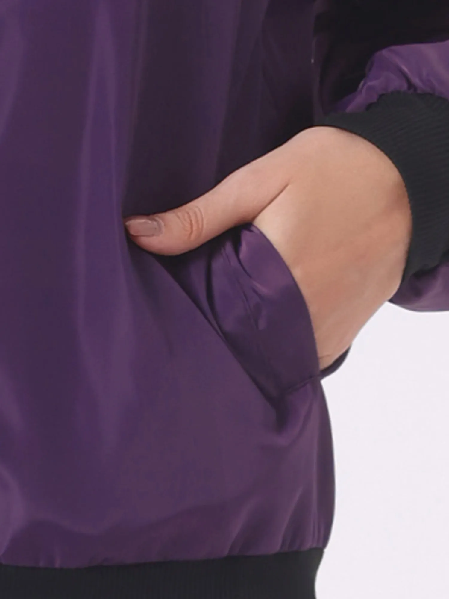 Windbreaker Pockets Casual Lightweight Zip Up Bomber Jacket