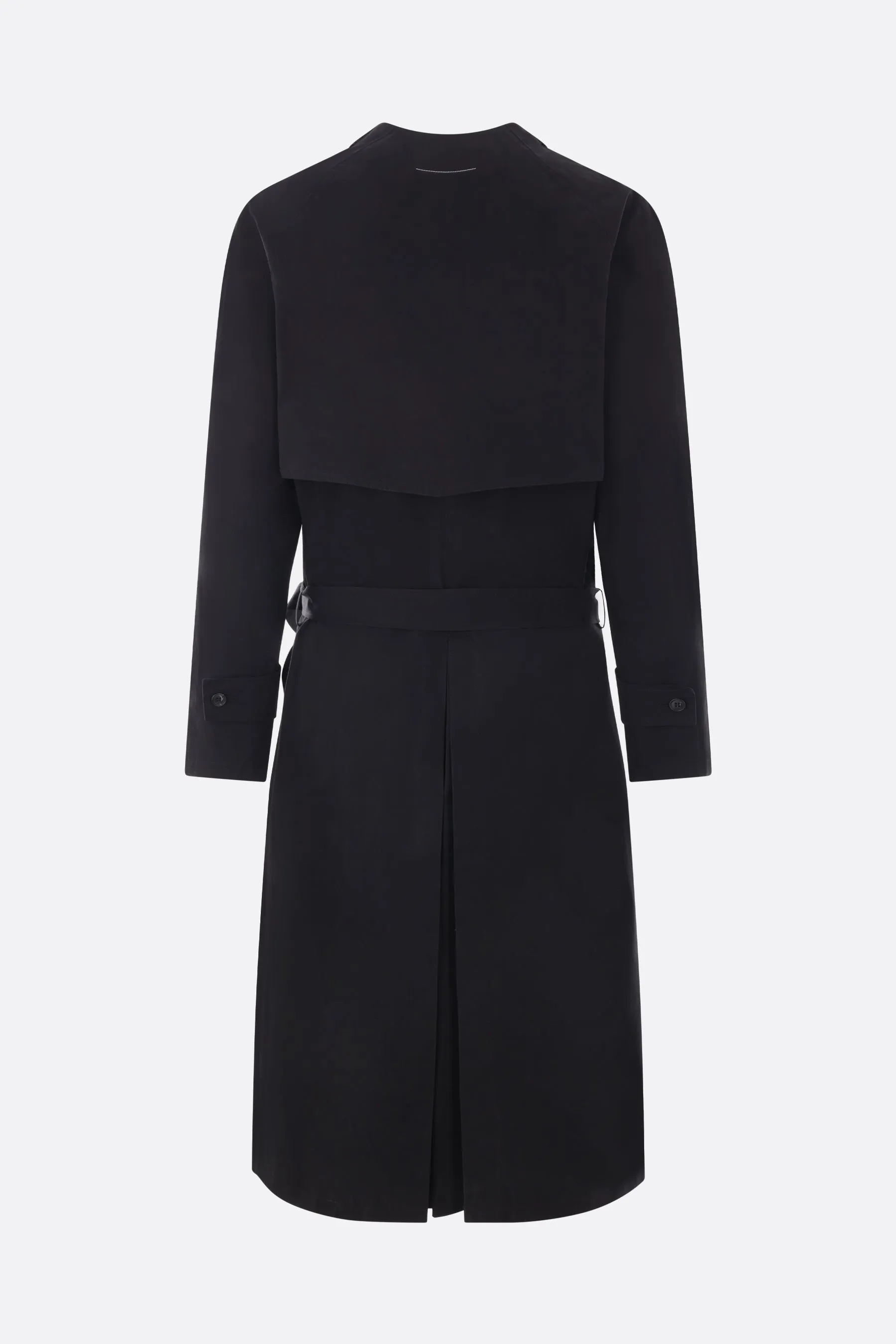 wool and cotton trench coat
